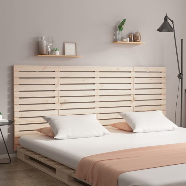 Wall headboard, 206x3x91.5cm, solid pine wood