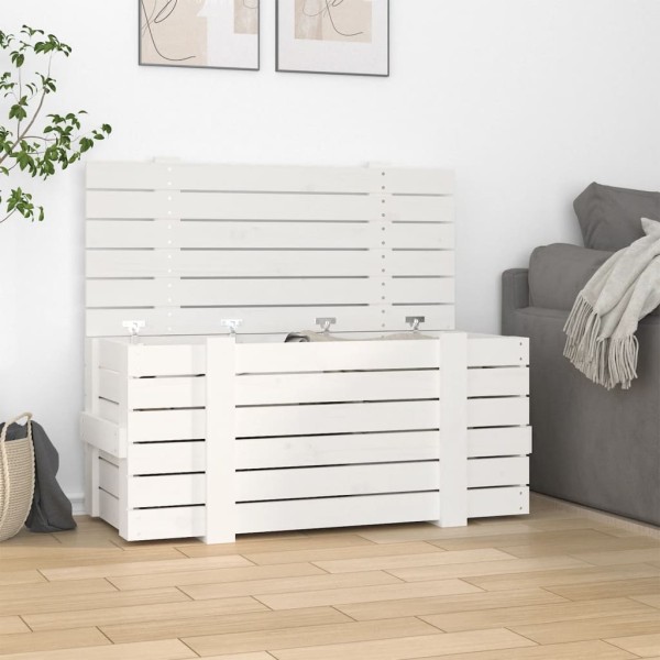 Box, White, 91x40,5x42cm, pine wood array