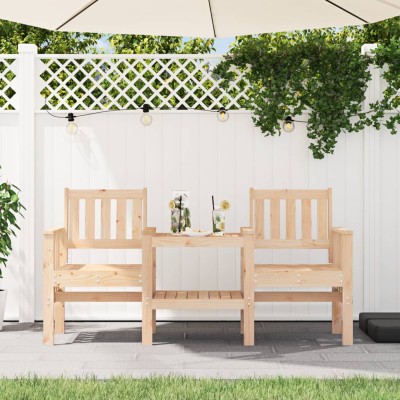 Double garden bench with...