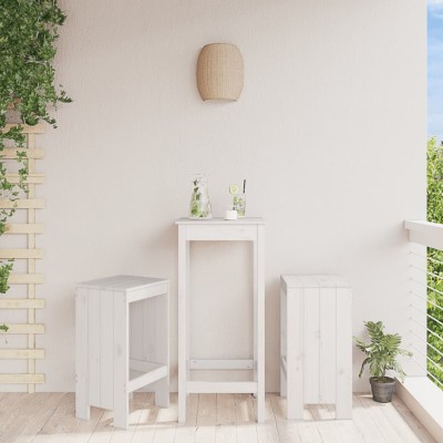 Bar stools, 2 pcs., white,...