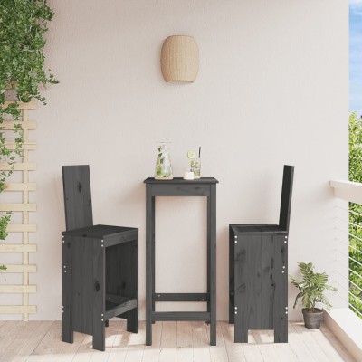 Bar stools, 2 pcs., gray,...