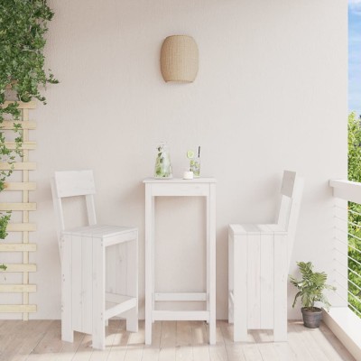 Bar stools, 2 pcs., white,...