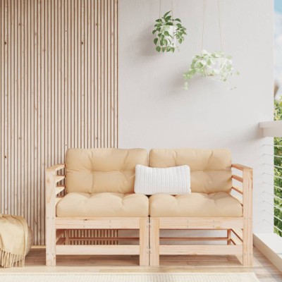 Corner garden sofa parts, 2...