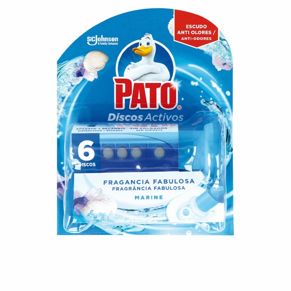 Toilet air freshener Pato Discos Activos Laivasto 6 osaa Desinfioiva