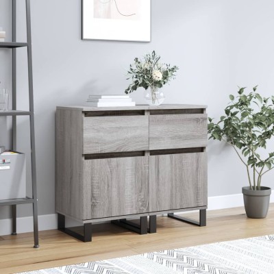 Side cabinets, 2 pcs., gray...
