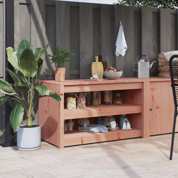 Outdoor kitchen cabinet, MEPPEL, 106x55x64cm, solid Douglas fir