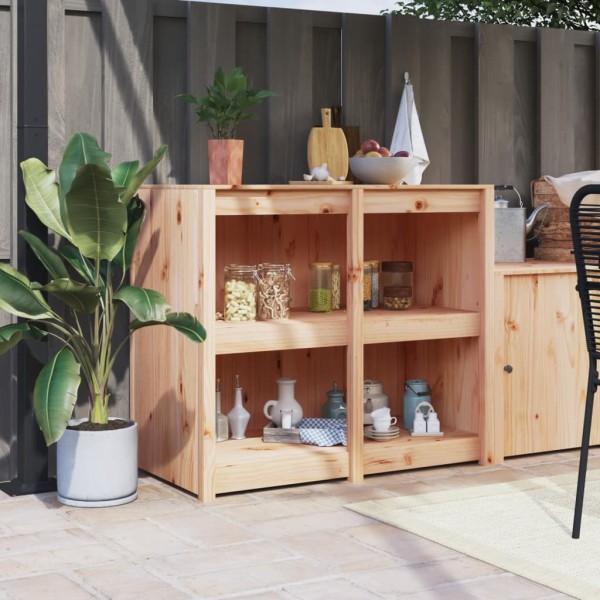Outdoor kitchen cabinet, MEPPEL, 106x55x92cm, solid pine wood
