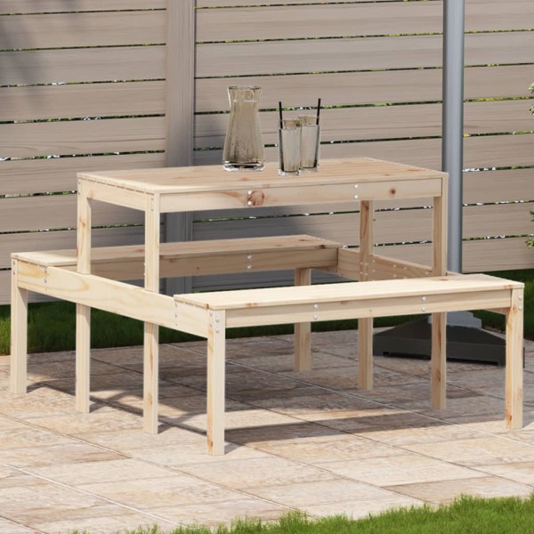 Picnic table, 110x134x75cm, solid pine wood