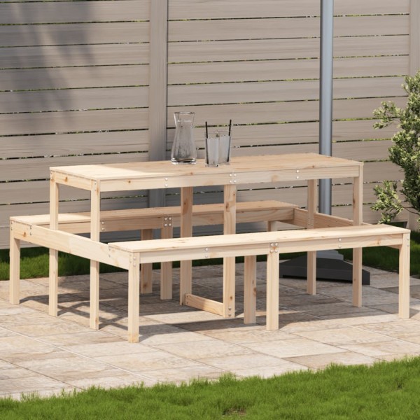 Picnic table, 160x134x75cm, solid pine wood