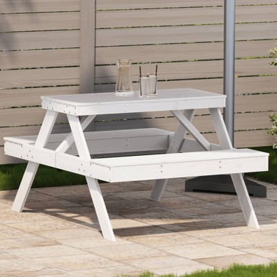 Picnic table, white,...
