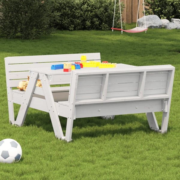 Picnic table for children, 88x122x58cm, solid pine wood