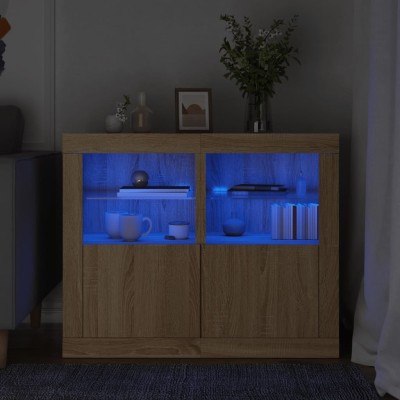Side cabinets with LED...
