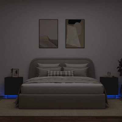 Bedside cabinets with LED...