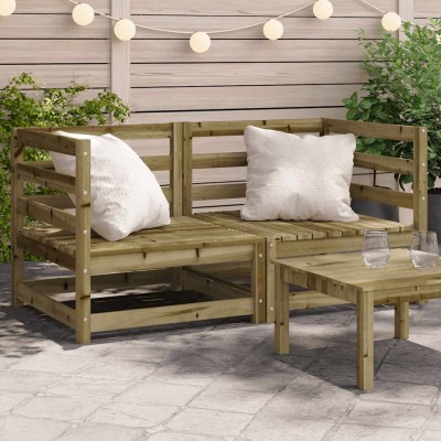 Corner garden sofa parts, 2...