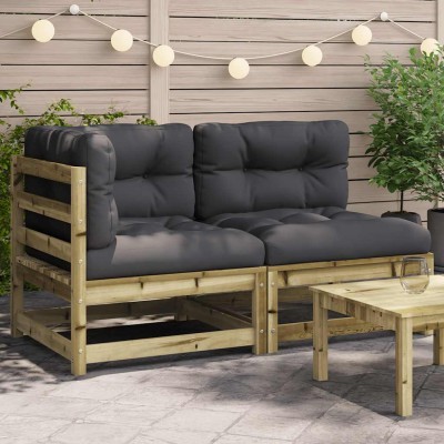 Double garden sofa with...