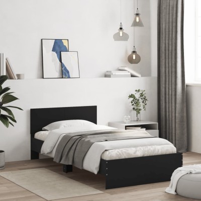 Bed frame with headboard,...