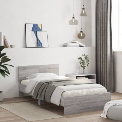 Bed frame with headboard,...