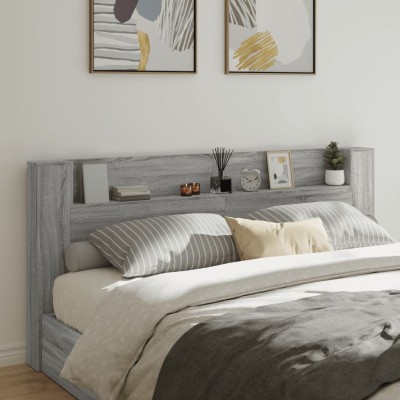 Headboard-cabinet with LED,...