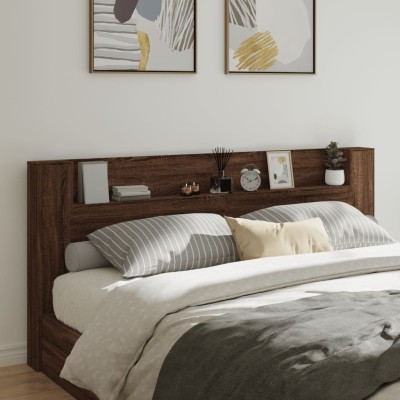 Headboard-cabinet with LED,...