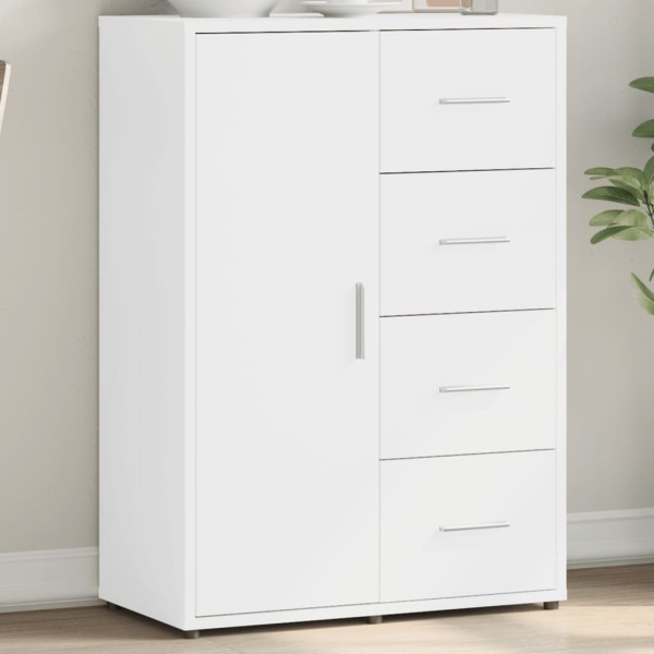 Side cabinet, white, 60x31x84cm, processed wood