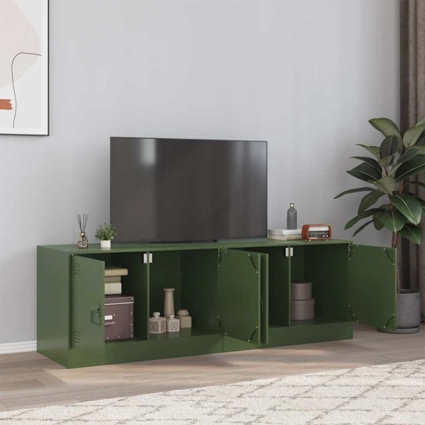 TV cabinets, 2 pcs., olive, 67x39x44cm, steel
