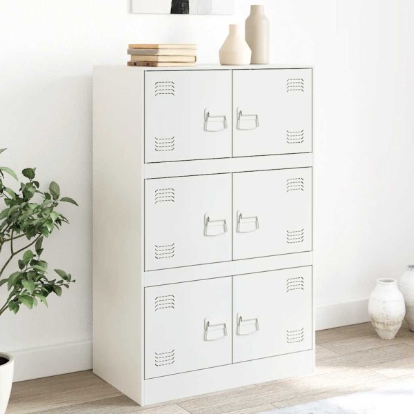 Side cabinet, white, 67x39x107cm, steel