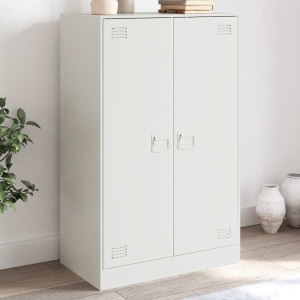 Side cabinet, white, 67x39x107cm, steel