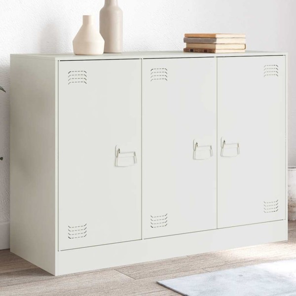Side cabinet, white, 99x39x73cm, steel