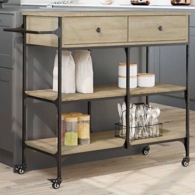 Kitchen trolley, oak,...