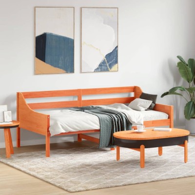Bed without mattress, wax...