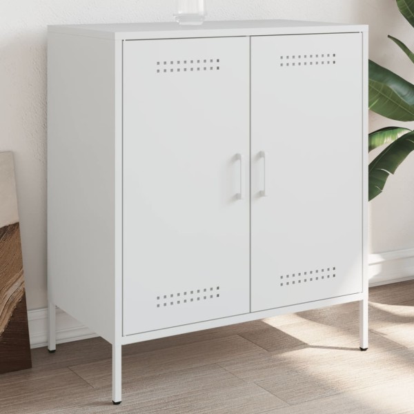 Side cabinet, white, 68x39x79cm, steel