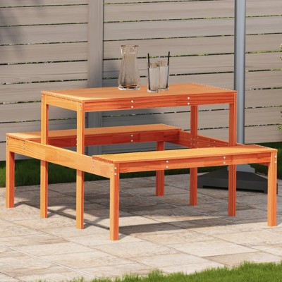Picnic table, wax brown,...