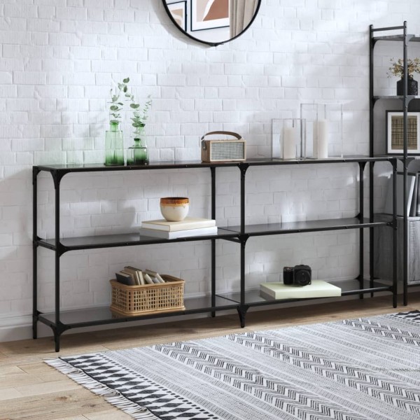 Console table, 194.5x30x81cm, steel