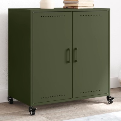 Side cabinet, olive green,...