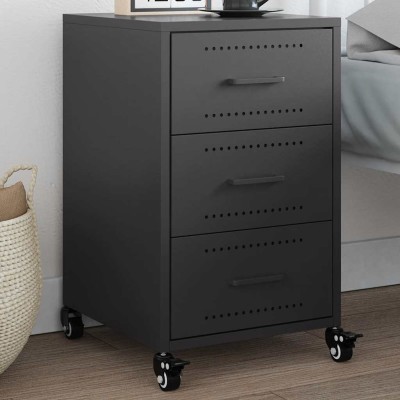 Bedside cabinet, black,...