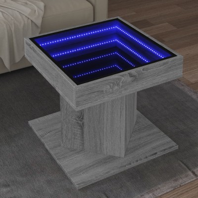Coffee table with LED, gray...
