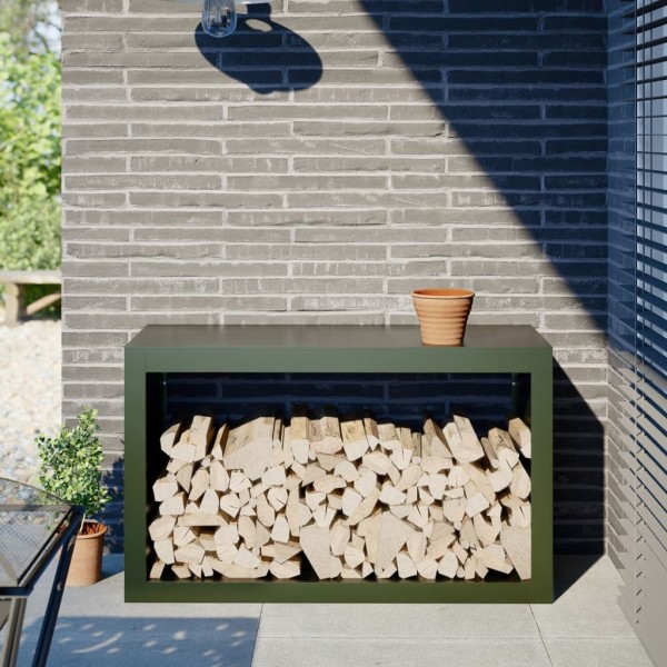 Arrow for firewood, green, 100x40x60cm, steel