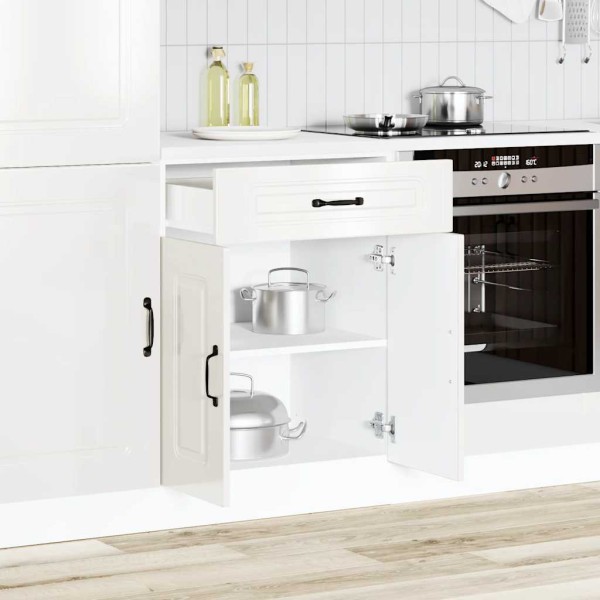 Kitchen cabinet, Kalmar, white, treated wood