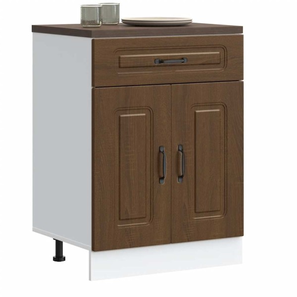 Kitchen cabinet, Kalmar, brown oak, treated wood