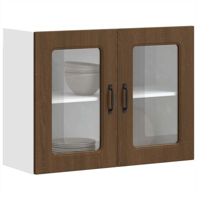 Kitchen cabinet with glass...