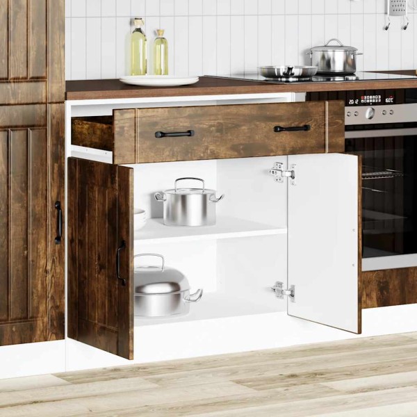 Kitchen cabinet, Lucca, smoky oak, processed wood