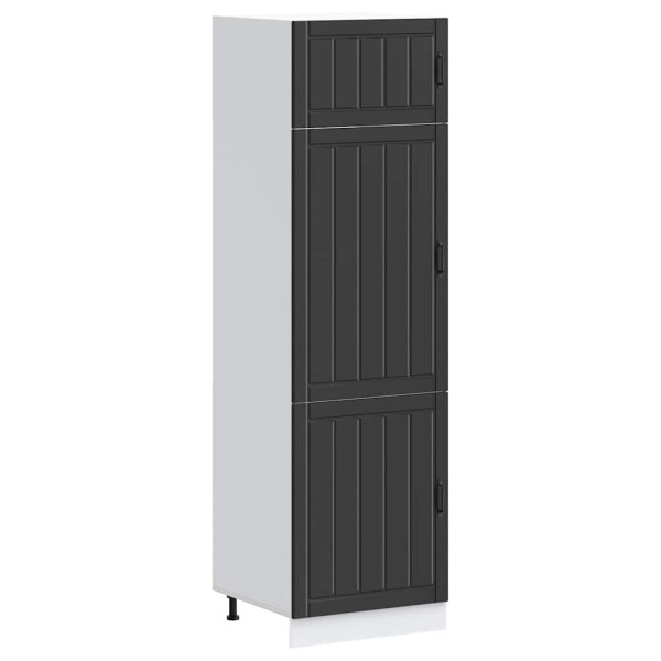 kitchen cabinet "Lucca" Black Engineered Wood