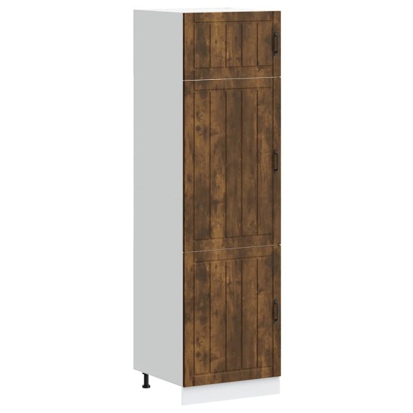 kitchen cabinet "Lucca" Smoked oak engineered wood