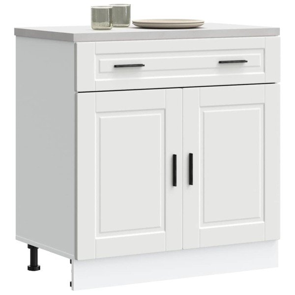 Kitchen cabinet, Porto, white, treated wood