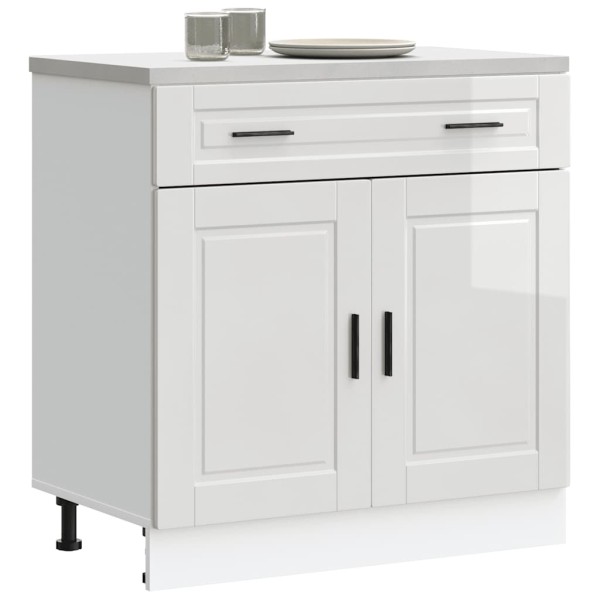 Kitchen cabinet, Porto, white, treated wood