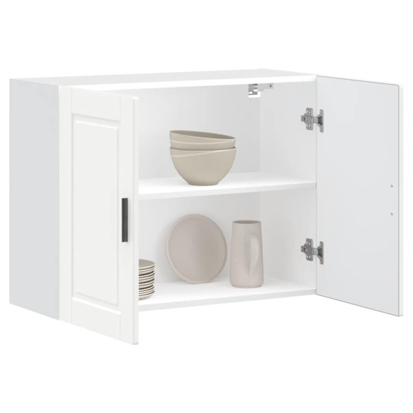 Kitchen wall cabinet, Porto, white, processed wood