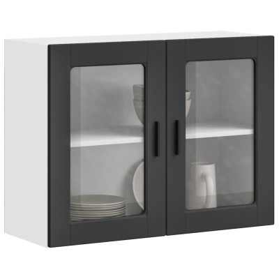 Kitchen cabinet with glass...