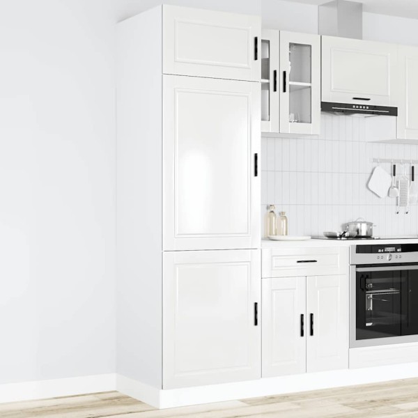 Kitchen cabinet, Porto, white, processed wood