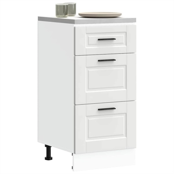 Kitchen cabinet, Porto, white, treated wood