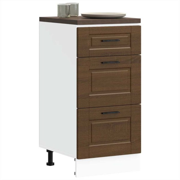 Kitchen cabinet, Porto, brown oak, processed wood